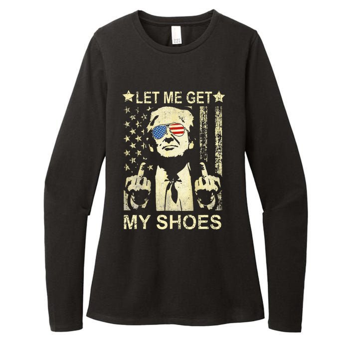 Let Me Get My Shoes On Funny Political Quote President Rally Womens CVC Long Sleeve Shirt