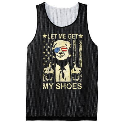 Let Me Get My Shoes On Funny Political Quote President Rally Mesh Reversible Basketball Jersey Tank