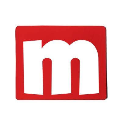 Letter M Groups Halloween Matching Team Easy Lazy Costume Mousepad
