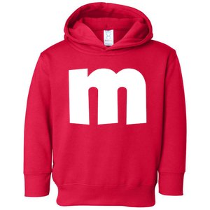 Letter M Groups Halloween Matching Team Easy Lazy Costume Toddler Hoodie