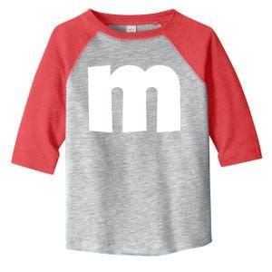 Letter M Groups Halloween Matching Team Easy Lazy Costume Toddler Fine Jersey T-Shirt