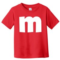 Letter M Groups Halloween Matching Team Easy Lazy Costume Toddler T-Shirt