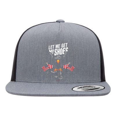 Let Me Get My Shoes Eagle Fry Flat Bill Trucker Hat