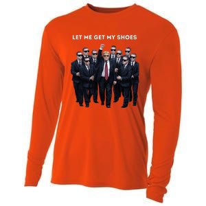 Let Me Get My Shoes Donald Trump Cooling Performance Long Sleeve Crew