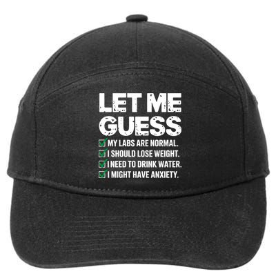 Let Me Guess My Labs Are Normal I Should Lose Weigh Sarcasm Sweatshirt 7-Panel Snapback Hat