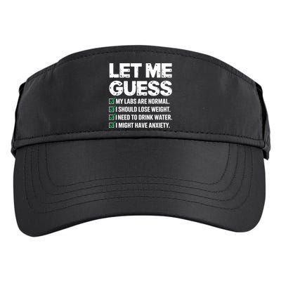 Let Me Guess My Labs Are Normal I Should Lose Weigh Sarcasm Sweatshirt Adult Drive Performance Visor
