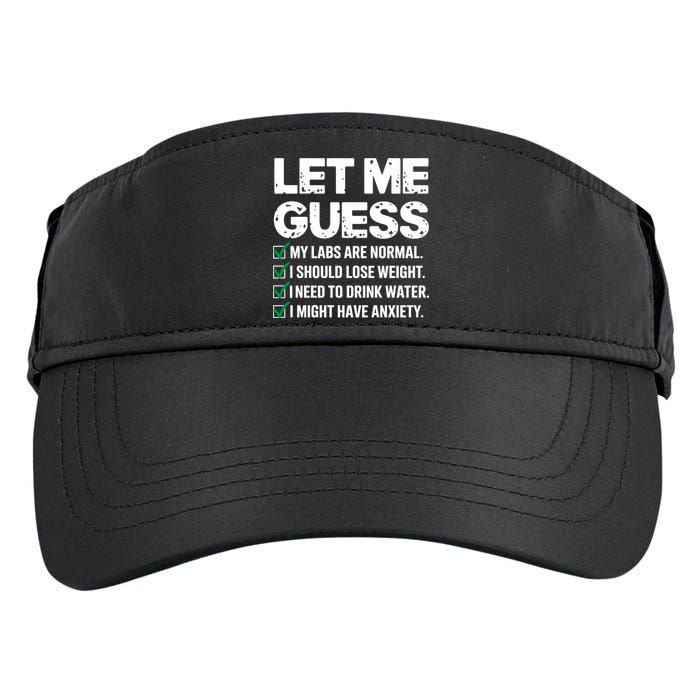 Let Me Guess My Labs Are Normal I Should Lose Weigh Sarcasm Sweatshirt Adult Drive Performance Visor