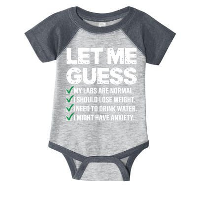 Let Me Guess My Labs Are Normal I Should Lose Weigh Sarcasm Sweatshirt Infant Baby Jersey Bodysuit