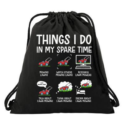 Lawn Mower Gifts For Landscapers Gardener Drawstring Bag