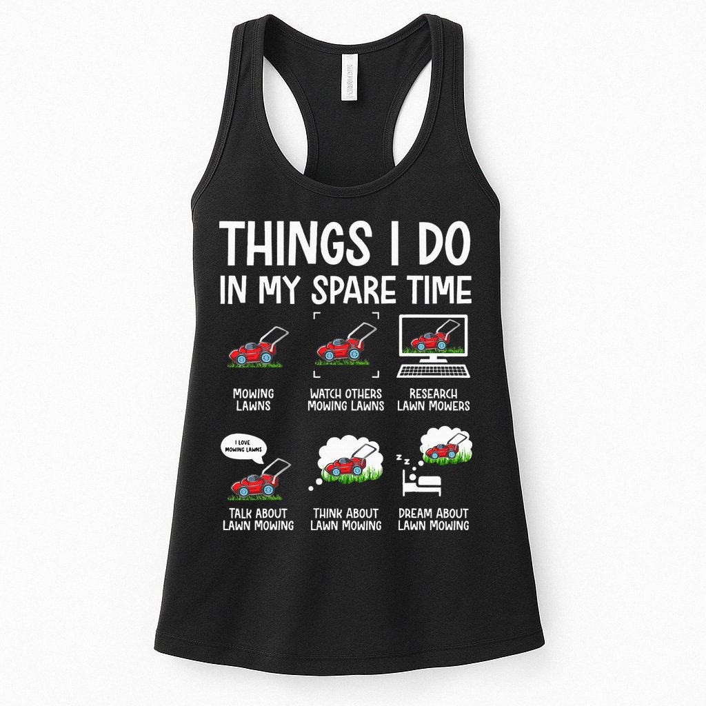 Lawn Mower Gifts For Landscapers Gardener Womens Tank Top