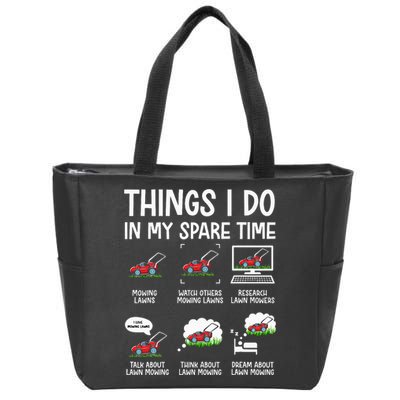 Lawn Mower Gifts For Landscapers Gardener Zip Tote Bag