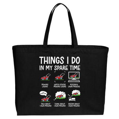 Lawn Mower Gifts For Landscapers Gardener Cotton Canvas Jumbo Tote