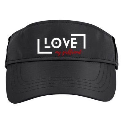 Love My Girlfriend Adult Drive Performance Visor