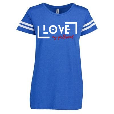 Love My Girlfriend Enza Ladies Jersey Football T-Shirt