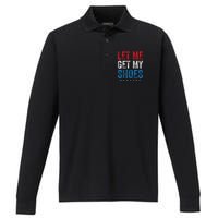 Let Me Get My Shoes Performance Long Sleeve Polo