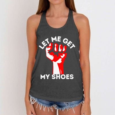 Let Me Get My Shoes Women's Knotted Racerback Tank