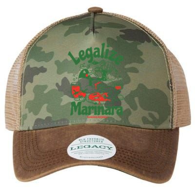 Legalize Marinara Gordos Pizzeria Legacy Tie Dye Trucker Hat