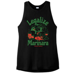 Legalize Marinara Gordos Pizzeria Ladies PosiCharge Tri-Blend Wicking Tank