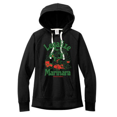 Legalize Marinara Gordos Pizzeria Women's Fleece Hoodie