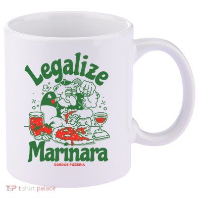 Legalize Marinara Gordos Pizzeria 11oz C Handle Ceramic Mug
