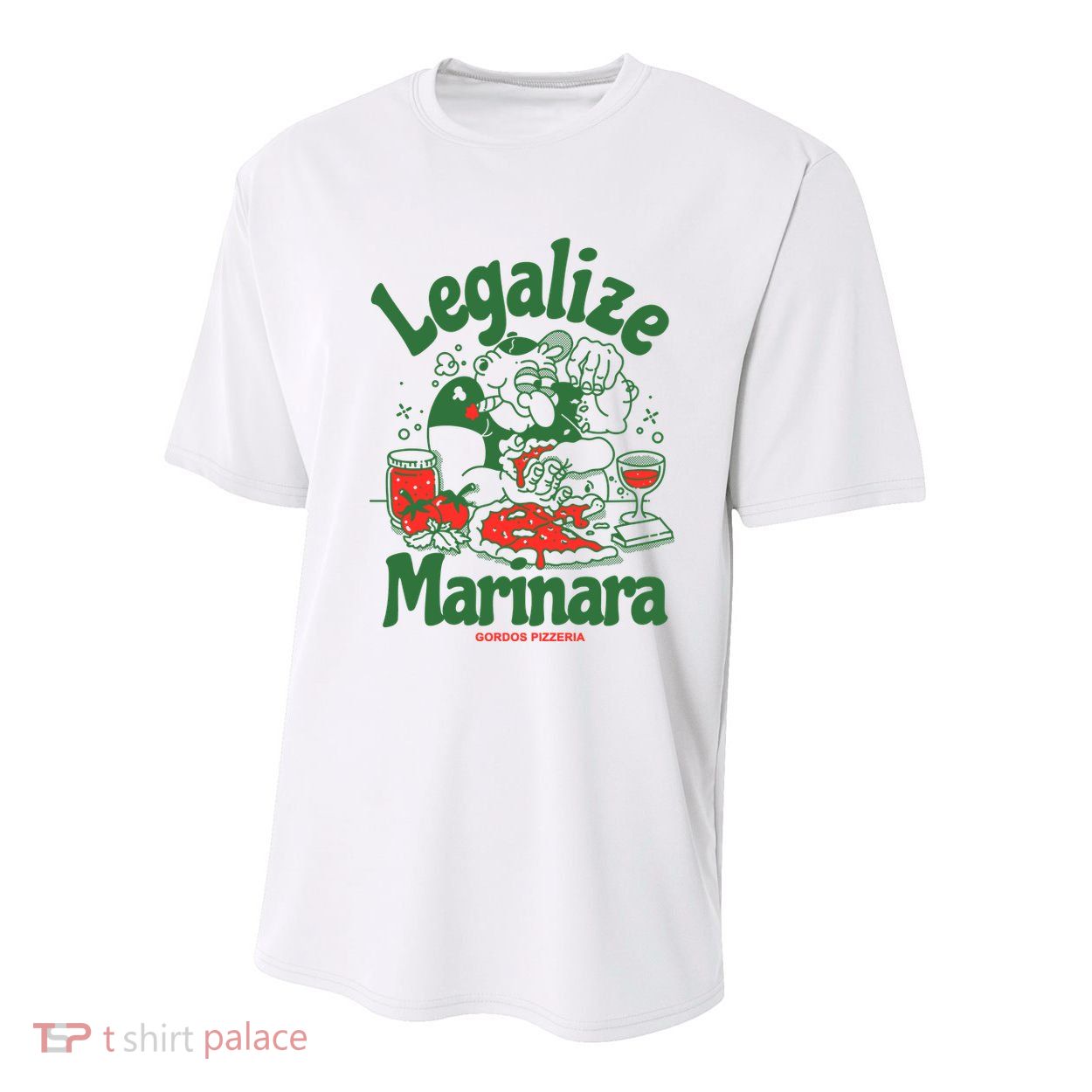 Legalize Marinara Gordos Pizzeria Youth Performance Sprint T-Shirt