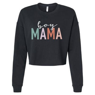 Leopard  Mama Gifts For Mother Mom Of  Cropped Pullover Crew