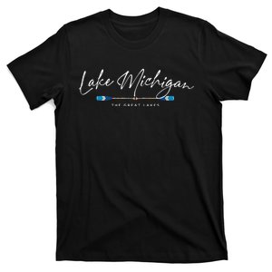 Lake Michigan Great Lakes Oars Graphic T-Shirt