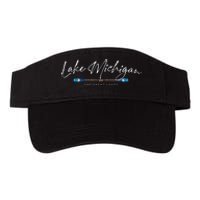 Lake Michigan Great Lakes Oars Graphic Valucap Bio-Washed Visor