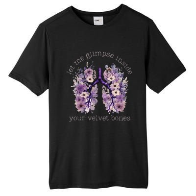 Let Me Glimpse Inside Your Velvet Bones Lung Wildflowers Tall Fusion ChromaSoft Performance T-Shirt