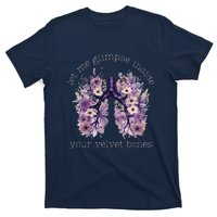 Let Me Glimpse Inside Your Velvet Bones Lung Wildflowers T-Shirt