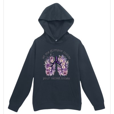 Let Me Glimpse Inside Your Velvet Bones Lung Wildflowers Urban Pullover Hoodie