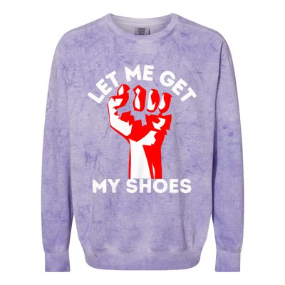 Let Me Get My Shoes Trump 2024 Colorblast Crewneck Sweatshirt