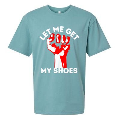 Let Me Get My Shoes Trump 2024 Sueded Cloud Jersey T-Shirt