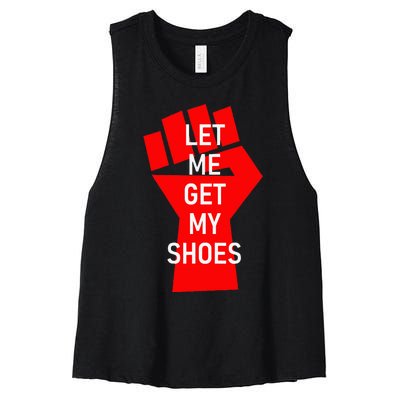 Let Me Get My Shoes Women's Racerback Cropped Tank