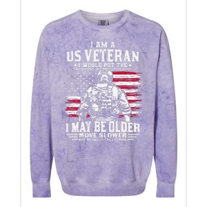 Legend Military Gift For Patriots Veterans & Fallen Heroes Colorblast Crewneck Sweatshirt