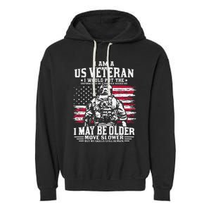 Legend Military Gift For Patriots Veterans & Fallen Heroes Garment-Dyed Fleece Hoodie