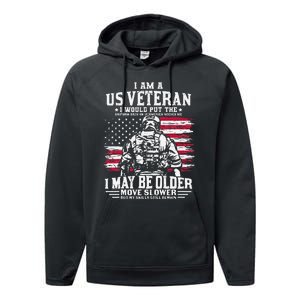 Legend Military Gift For Patriots Veterans & Fallen Heroes Performance Fleece Hoodie