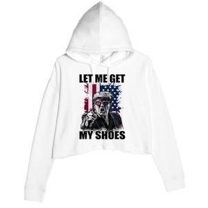 Let Me Get My Shoes Crop Fleece Hoodie