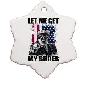 Let Me Get My Shoes Ceramic Star Ornament