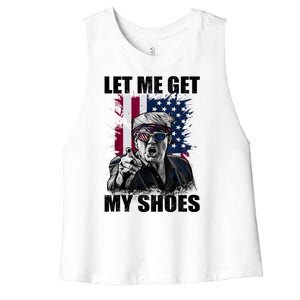 Let Me Get My Shoes Women's Racerback Cropped Tank