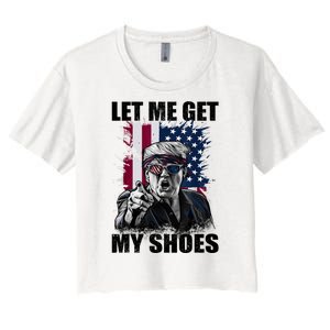 Let Me Get My Shoes Women's Crop Top Tee