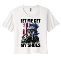 Let Me Get My Shoes Women's Crop Top Tee