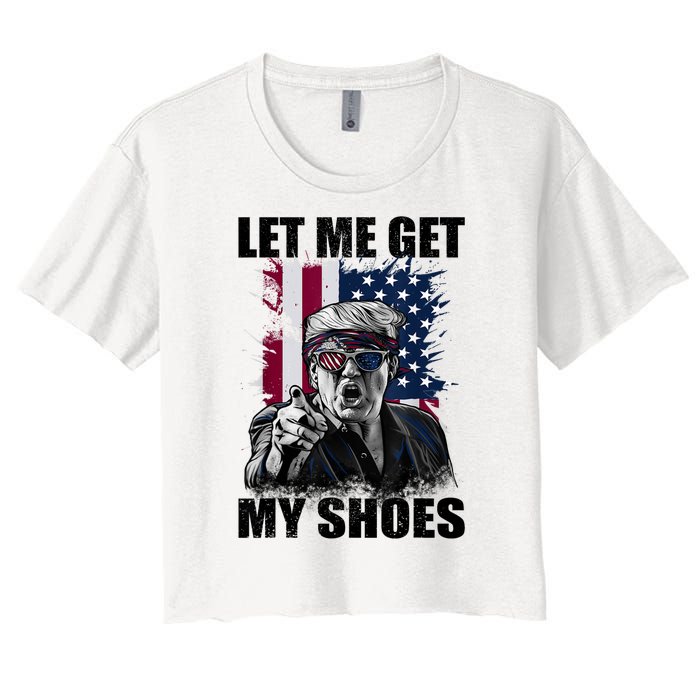 Let Me Get My Shoes Women's Crop Top Tee