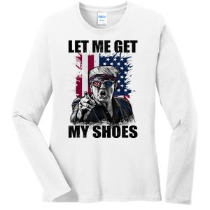 Let Me Get My Shoes Ladies Long Sleeve Shirt