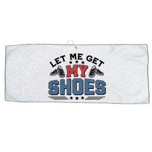 Let Me Get My Shoes Large Microfiber Waffle Golf Towel