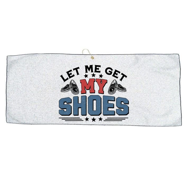 Let Me Get My Shoes Large Microfiber Waffle Golf Towel