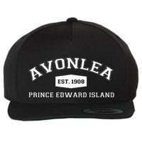 L.M. Montgomery Green Gables Avonlea Prince Edward Island Wool Snapback Cap