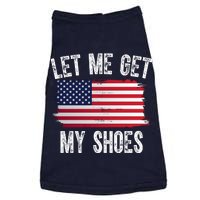 Let Me Get My Shoes Funny Political Usa Flag Doggie Tank