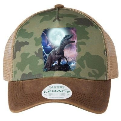 Lightning Moon Galaxy Trex Dinosaur Legacy Tie Dye Trucker Hat