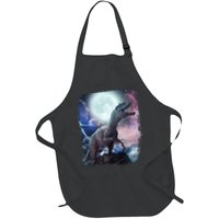 Lightning Moon Galaxy Trex Dinosaur Apron
